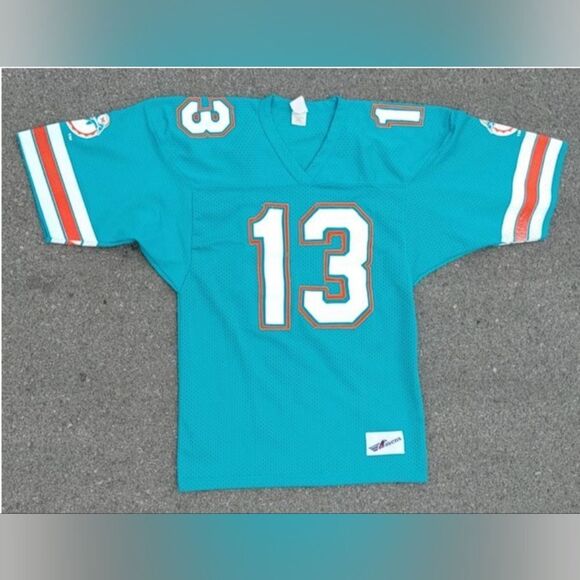 Ravens Other - Vtg 90s NFL Miami Dolphins Dan Marino #13 Mesh Ravens Made in Canada Jersey L